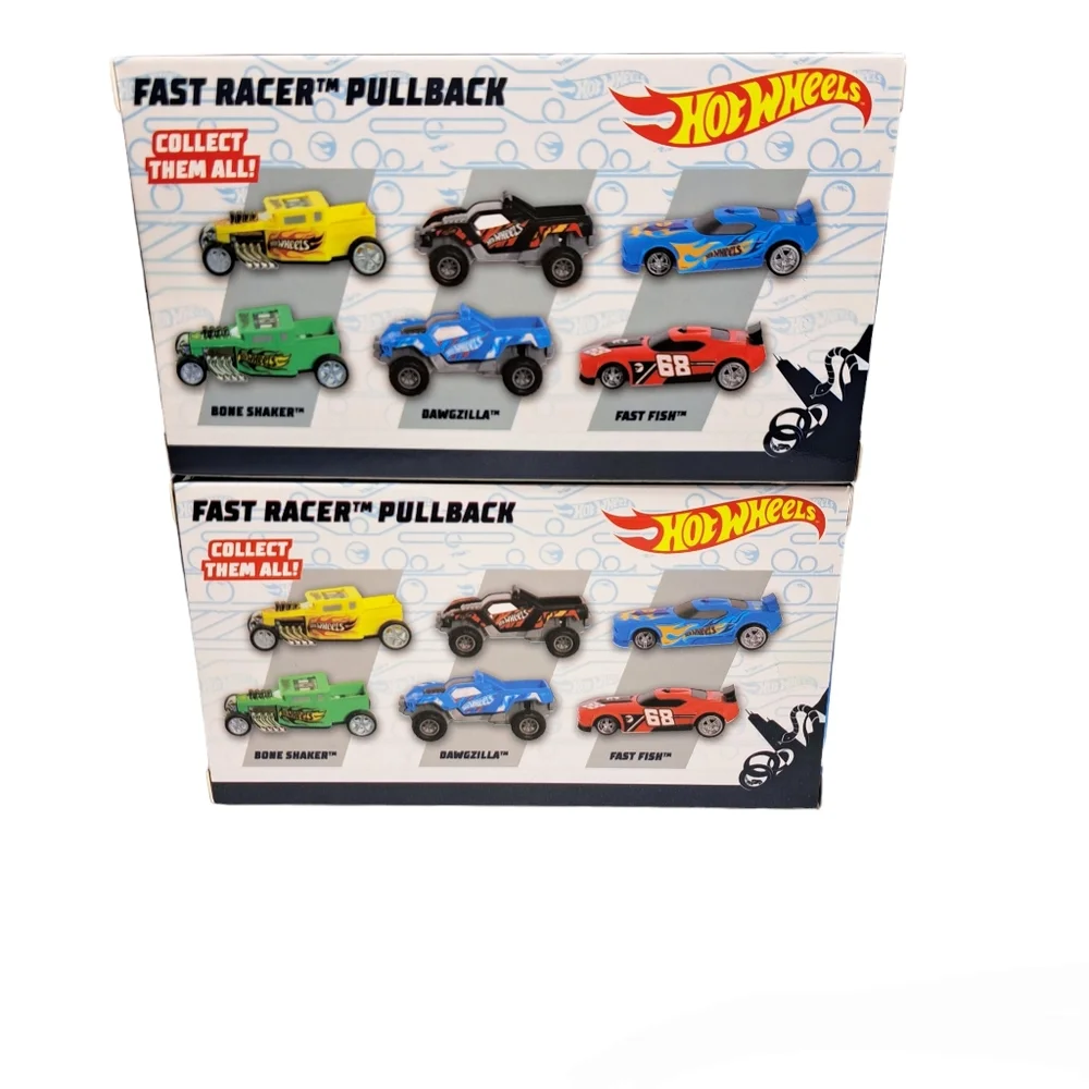 Hot Wheels Lot/2 Boys Pullback Racers Black & Blue‎ Dawgzilla Cars